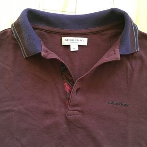 Burberry Burgundy Polo
